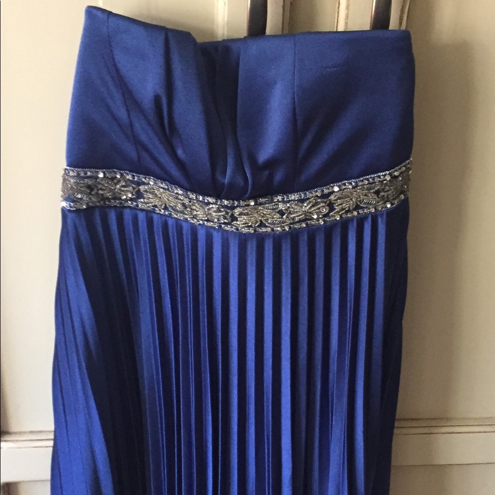 Beaded strapless mini dress